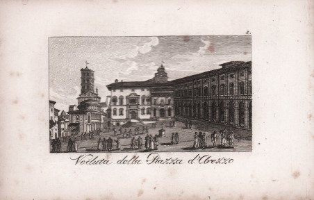 Veduta della Piazza d'Arezzo