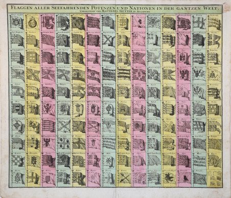Flaggen Aller Seefahrenden Potenzen und Nationen in Der Gantzen Welt