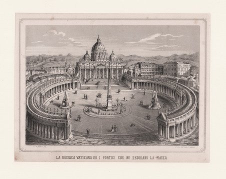 La Basilica Vaticana ed i Portici che ne decorano la …
