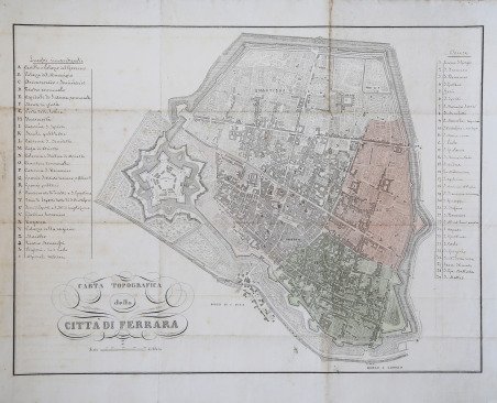 Carta Topografica della Città di Ferrara