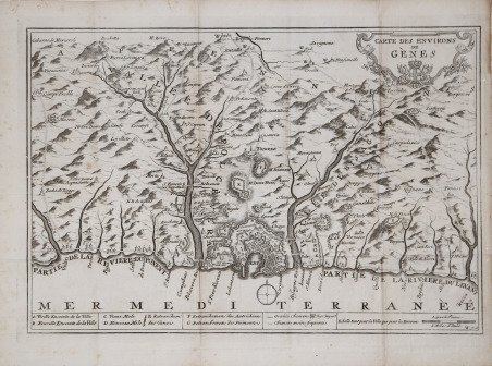 Carte des Environs de Genes