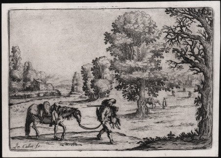 Paesaggio con cacciatore