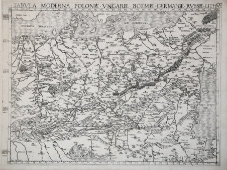Tabula Moderna Poloniae Ungariae Boemiae Germaniae Russiae Lithuae