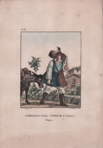 Carrajolo, ossia Venditor d'Acqua. Sardegna