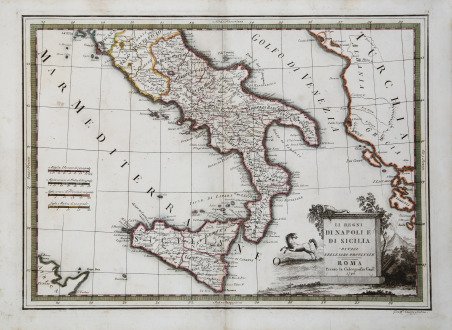 Li Regni di Napoli e Sicilia divisi nelle loro Provincie