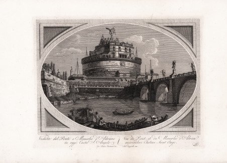 Veduta del Ponte e Mausoleo d'Adriano in oggi Castel S. …