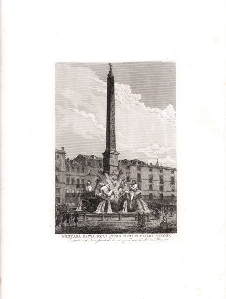 Fontana detta De' Quattro Fiumi in Piazza Navona