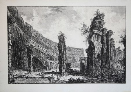 Veduta dell'interno dell'Anfiteatro Flavio detto il Colosseo