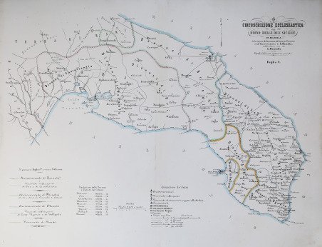 Circoscrizione Ecclesiastica nel Regno delle Due Sicilie - Foglio V