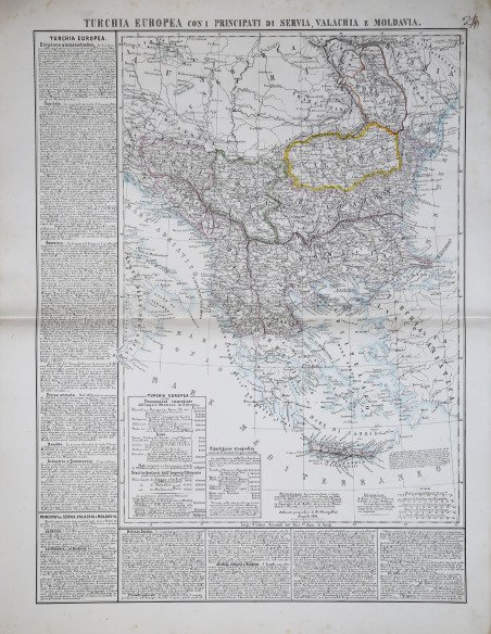 Turchia Europea con i Principati di Servia, Valachia e Moldavia