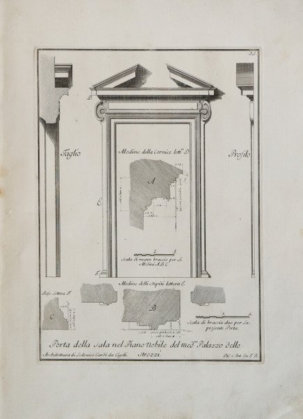 Porta della sala nel Piano Nobile del med.mo: Palazzo detto …