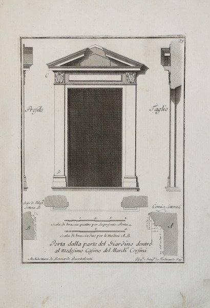 Mobili, tra cui un orologio disegnato per il Senatore Rezzonico