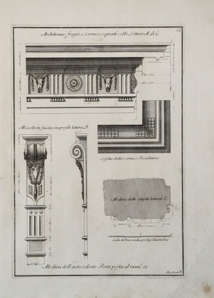 Modini dell'antecedente Porta posta al num°: 51.
