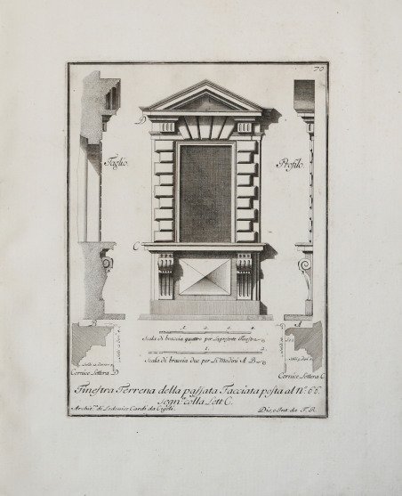 Finestra Terrena della passata Facciata posta al n°: 66 segn.a: …