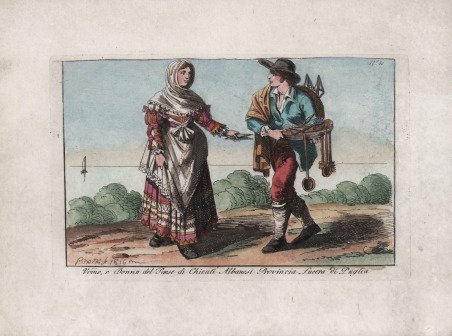Uomo, e Donna del Paese di Chieuti Albanesi Provincia Lucera …
