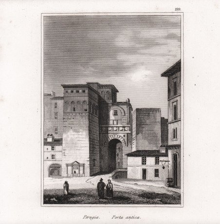 Perugia. Porta antica.