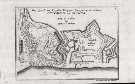 Die durch die.Cittadell von Messina