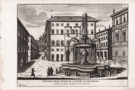 Fontana nella Piazza di S. Giacomo Scossacavallo