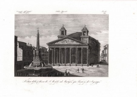 Veduta della Chiesa di S. Maria ad Martyres già Pantheon …