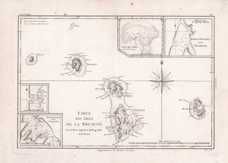 Carte des Isles de la Societè