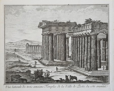 Vue laterale des anciens Temples de la Ville de Pesto | Immagine principale