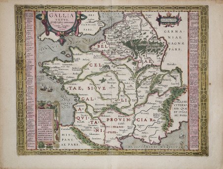 Gallia Vetus, Ad Iulij Caesaris commentaria . . . 1590