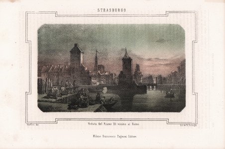 Strasburgo - Veduta del Fiume Ill vicino al Reno