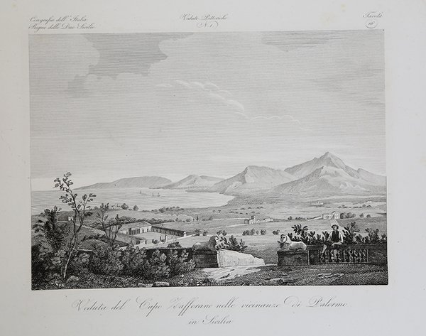 Veduta del Capo Zafferano nelle vicinanze di Palermo in Sicilia