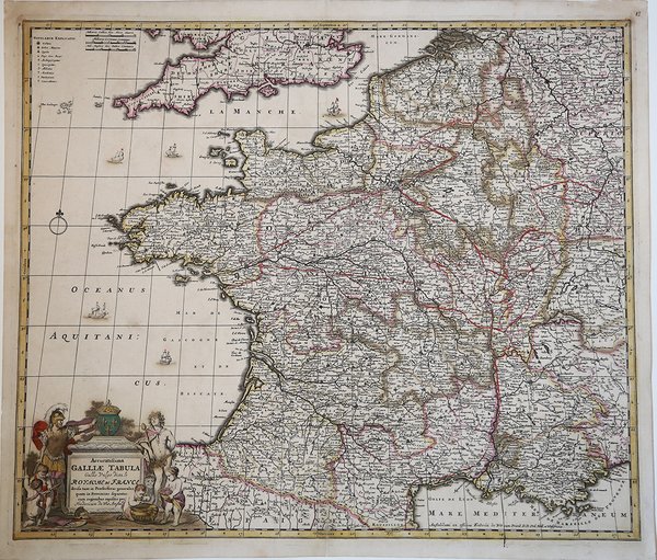 Accuratissima Galliae Tabula Gallis Vulgo dicta, le Royaume de France …