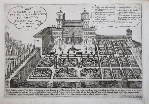 Disegno et Sito del Sontuoso Giardino et Palazzo del Ser.mo …