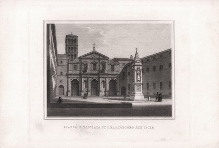 Piazza e Facciata di S. Bartolomeo all'Isola