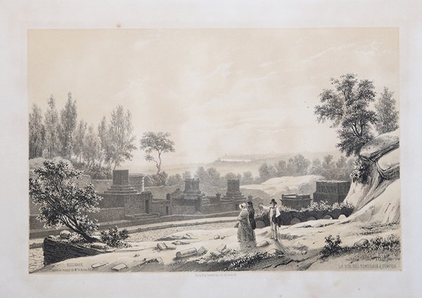 La rue des Tombeaux a Pompeia