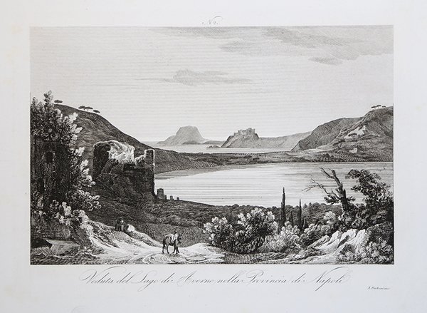 Veduta del Lago di Averno nella Provincia di Napoli