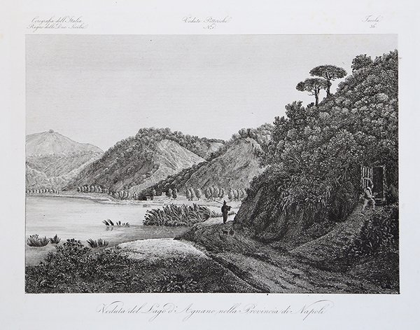 Veduta del Lago d'Agnano nella Provincia di Napoli