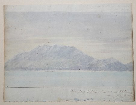 Island of Giglio south of Elba coming from eastend