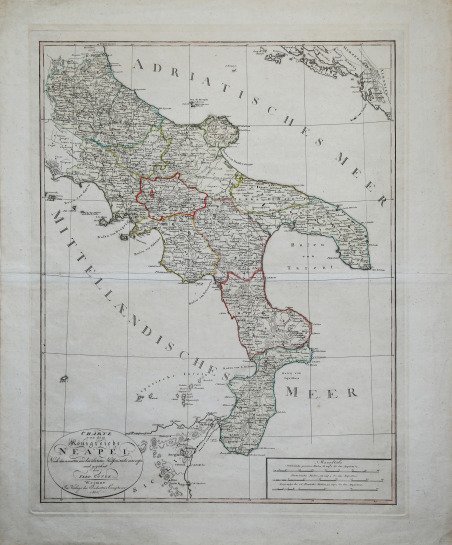 Charte von dem Königreiche Neapel - Nach den neuesten und …