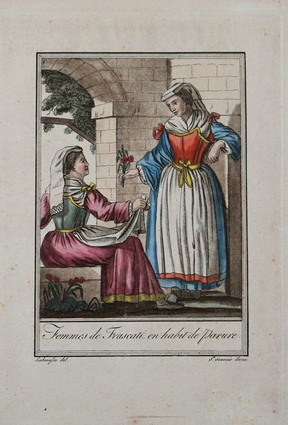 Femmes de Frascati en habit de parure