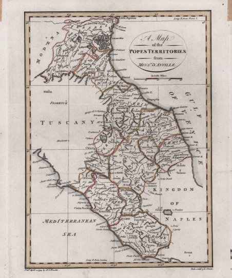 A Map of the Popes Territories