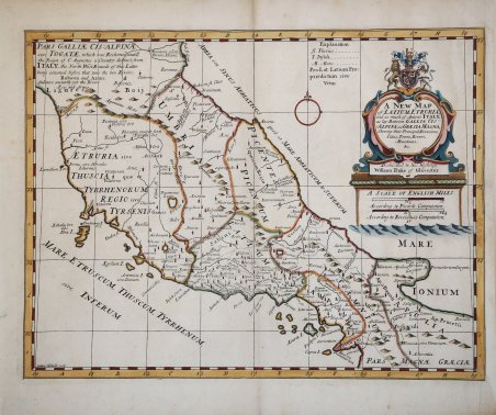 A New Map of Latium, Etruria, and as much of …