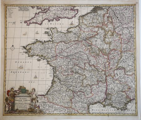 Accuratissima Galliae Tabula Gallis Vulgo dicta, le Royaume de France …