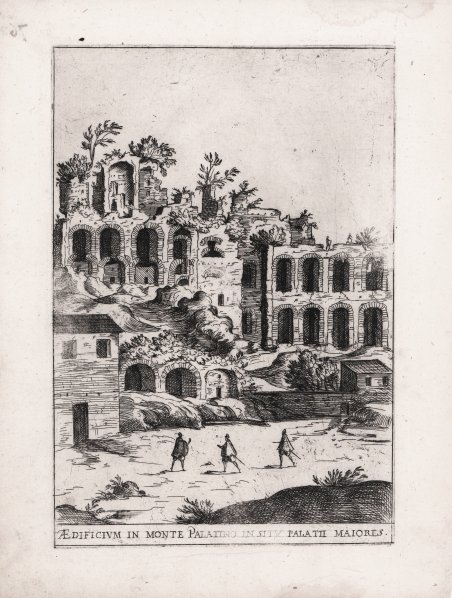 Aedificium in monte Palatino in situ Palatii Maiores