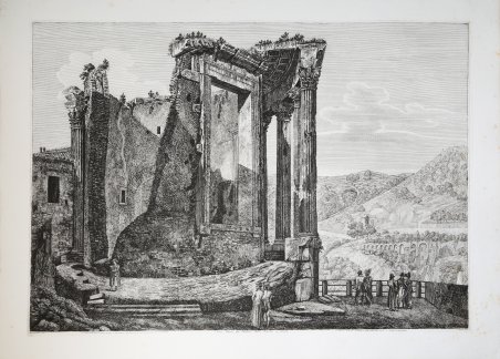 Altra veduta del Tempio della Sibilla in Tivoli