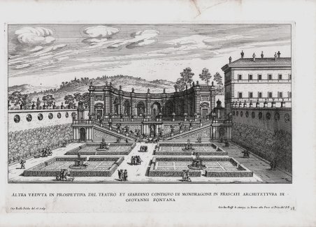Altra Veduta in Prospettiva del Teatro et Giardino contiguo di …
