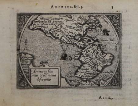 Americae sive novi Orbis nova descriptio | Immagine principale