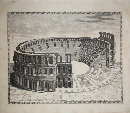 Amphiteatrum Veronense. L'Amphiteatre de Verone.