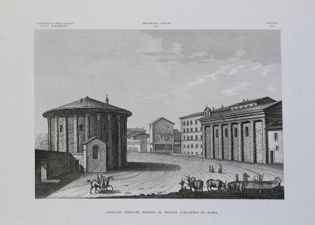 Antichi Edifici presso il Ponte Palatino in Roma
