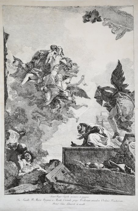 Apparizione della Vergine a S. Simone Stock