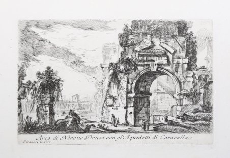 Arco di Nerone Druso con gll'Aquedotti di Caracalla