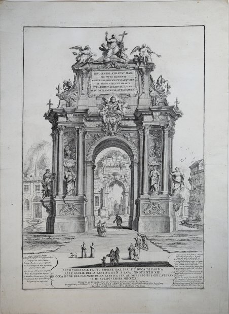 Arco Trionfale fatto erigere.alle glorie della Santita di N. S. …