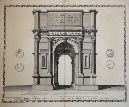 Arcus Imperatoris Titi in Regione Amphitheatri, Amstelodami Apud P. Mortier …